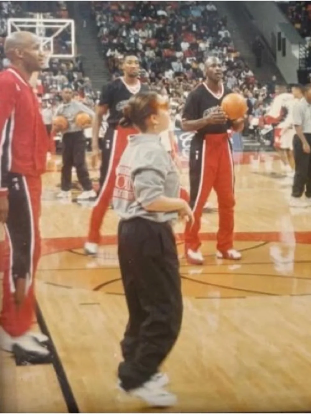 Michael Jordan Scottie Pippen Original Pregame Framed Bulls Photo J#03